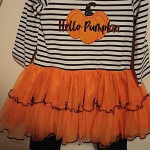 Hello Pumpkin Striped Kids Costume